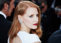 CANNES, FRANCE - MAY 28: Jessica Chastain attends the Closing Ceremony of the 70th annual Cannes Fil...