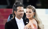 NEW YORK, NEW YORK - MAY 02: Actors Blake Lively and Ryan Reynolds arrive to The 2022 Met Gala Celeb...