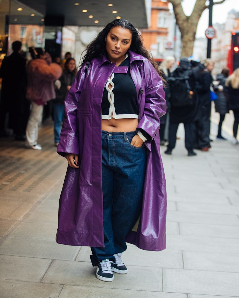 Paloma Elsesser in a bare midriff top