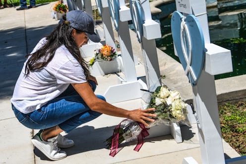Meghan Markle's Uvalde memorial visit follows the May 24 shooting at Robb Elementary School. Photo v...
