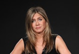 Jennifer Aniston talked 'Friends,' Brad Pitt, and therapy in a new interview. Photo via Getty Images