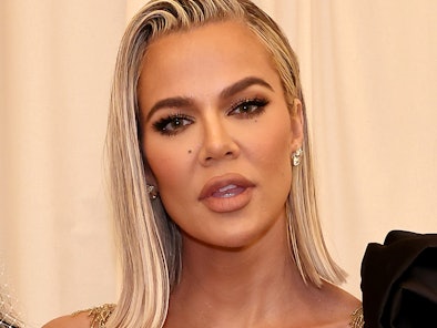 NEW YORK, NEW YORK - MAY 02: (Exclusive Coverage) Khloé Kardashian arrives at The 2022 Met Gala Cele...