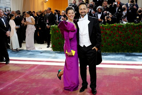 NEW YORK, NEW YORK - MAY 02: (L-R) Vanessa Nadal and Lin-Manuel Miranda attend The 2022 Met Gala Cel...