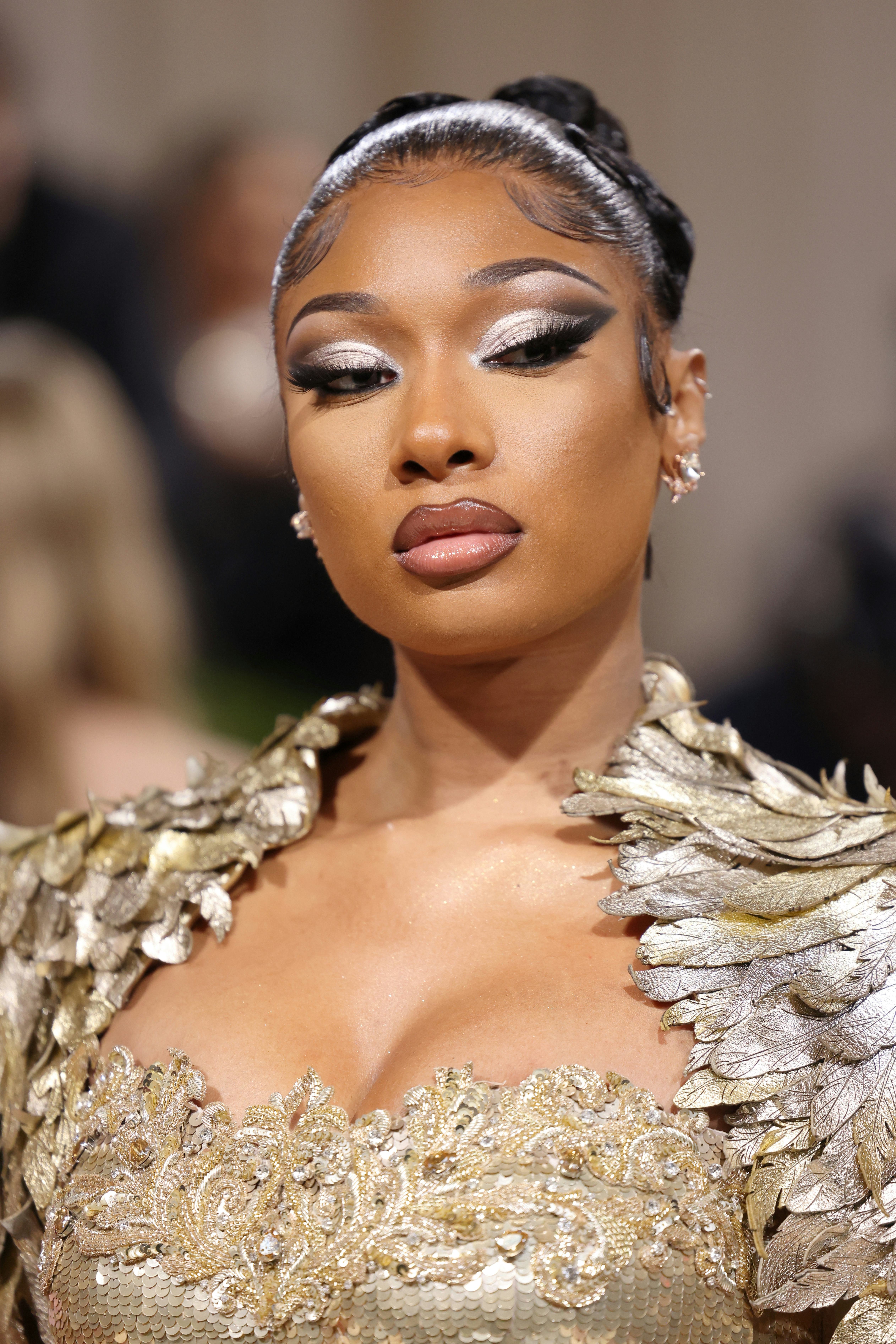 NEW YORK, NEW YORK - MAY 02: Megan Thee Stallion attends The 2022 Met Gala Celebrating "In America: ...