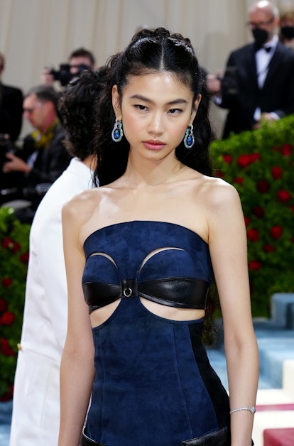 Jung HoYeon with a dewy glow on skin at the 2022 Met Gala Celebrating "In America: An Anthology of F...