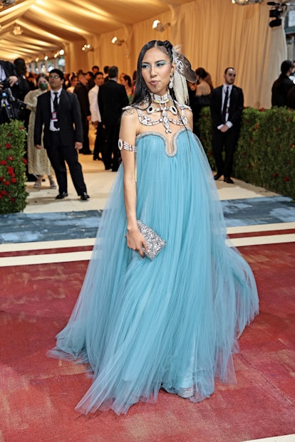 NEW YORK, NEW YORK - MAY 02: Quannah Chasinghorse attends The 2022 Met Gala Celebrating "In America:...