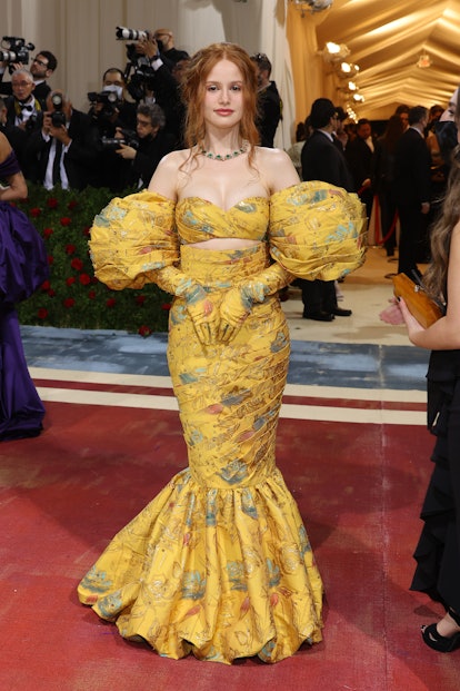 NEW YORK, NEW YORK - MAY 02: Madelaine Petsch attends The 2022 Met Gala Celebrating "In America: An ...