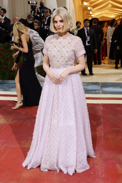 NEW YORK, NEW YORK - MAY 02: Lucy Boynton attends The 2022 Met Gala Celebrating "In America: An Anth...