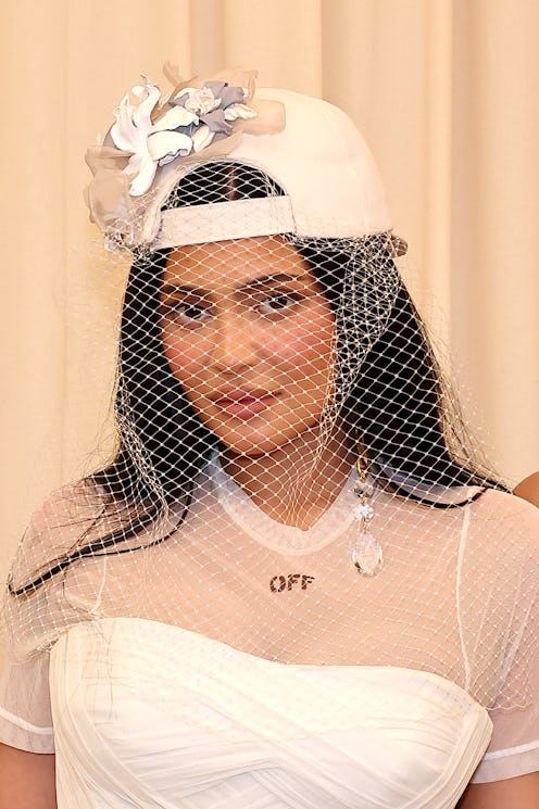 Kylie Jenner wears Off-White to the Met Gala. 