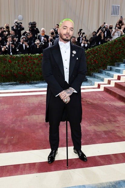 NEW YORK, NEW YORK - MAY 02: J Balvin attends The 2022 Met Gala Celebrating "In America: An Antholog...