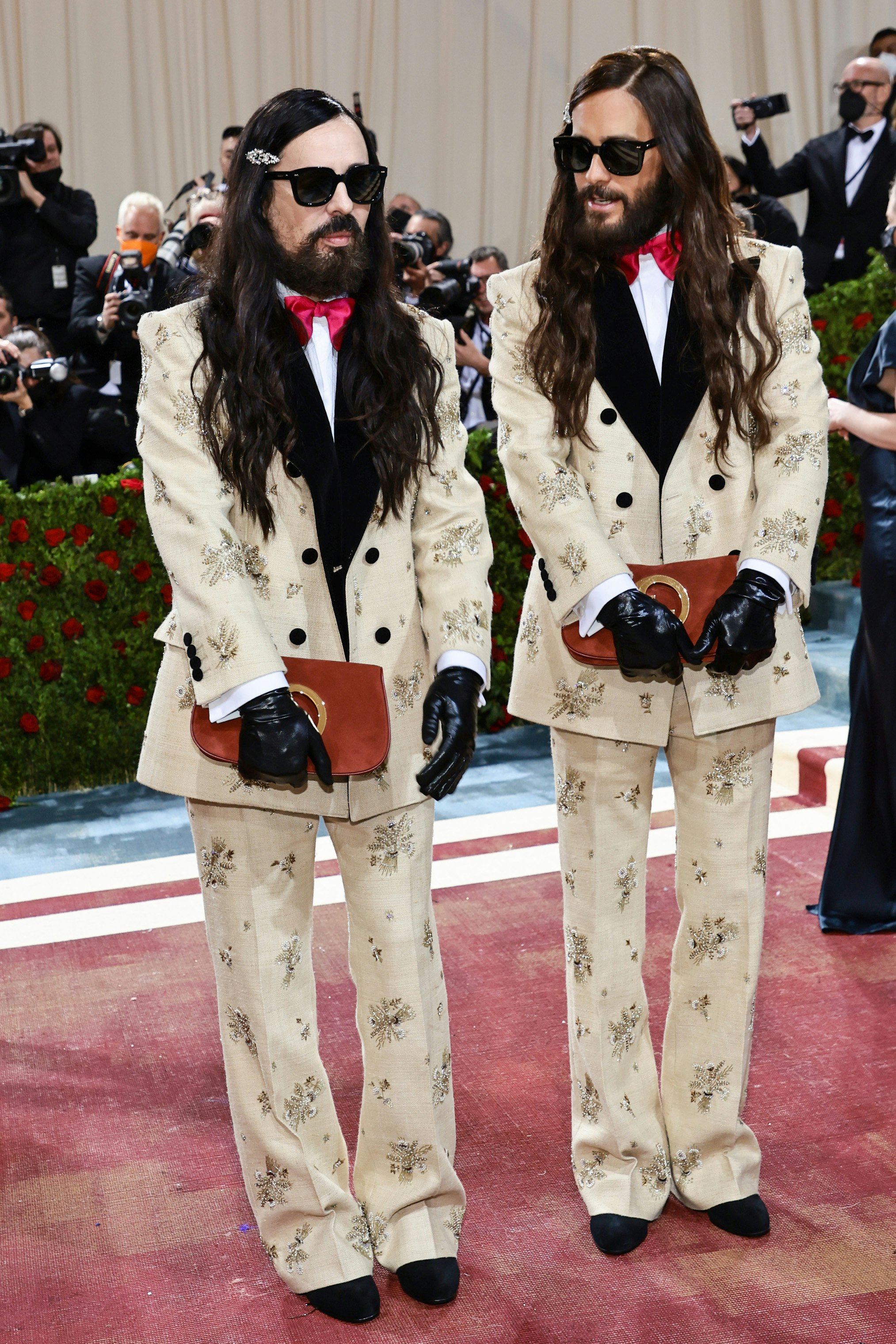 Jared Leto Twins With Alessandro Michele at the Met Gala