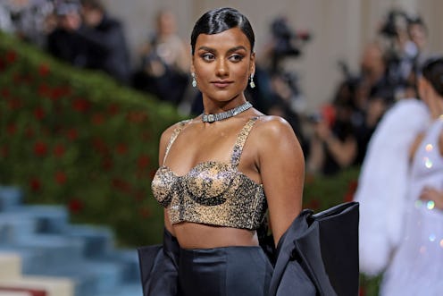 NEW YORK, NEW YORK - MAY 02: (Exclusive Coverage) Simone Ashley arrives at The 2022 Met Gala Celebra...
