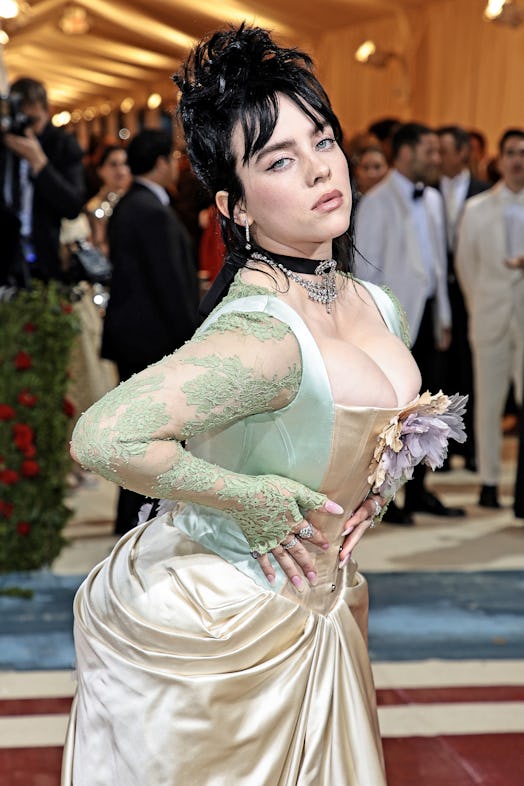 Billie Eilish attends The 2022 Met Gala Celebrating "In America: An Anthology of Fashion" in a corse...