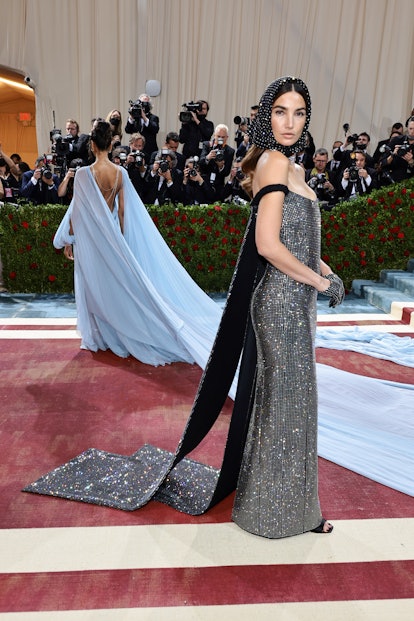 NEW YORK, NEW YORK - MAY 02: Lily Aldridge attends The 2022 Met Gala Celebrating "In America: An Ant...