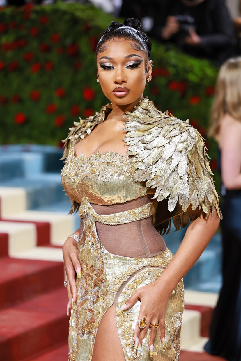 NEW YORK, NEW YORK - MAY 02: Megan Thee Stallion attends The 2022 Met Gala Celebrating "In America: ...