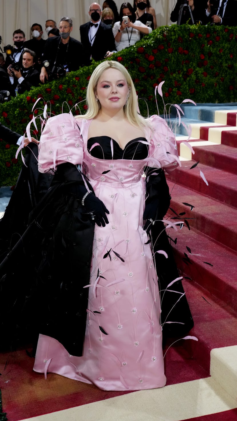 Nicola Coughlan attends The 2022 Met Gala with Bridgerton costars.