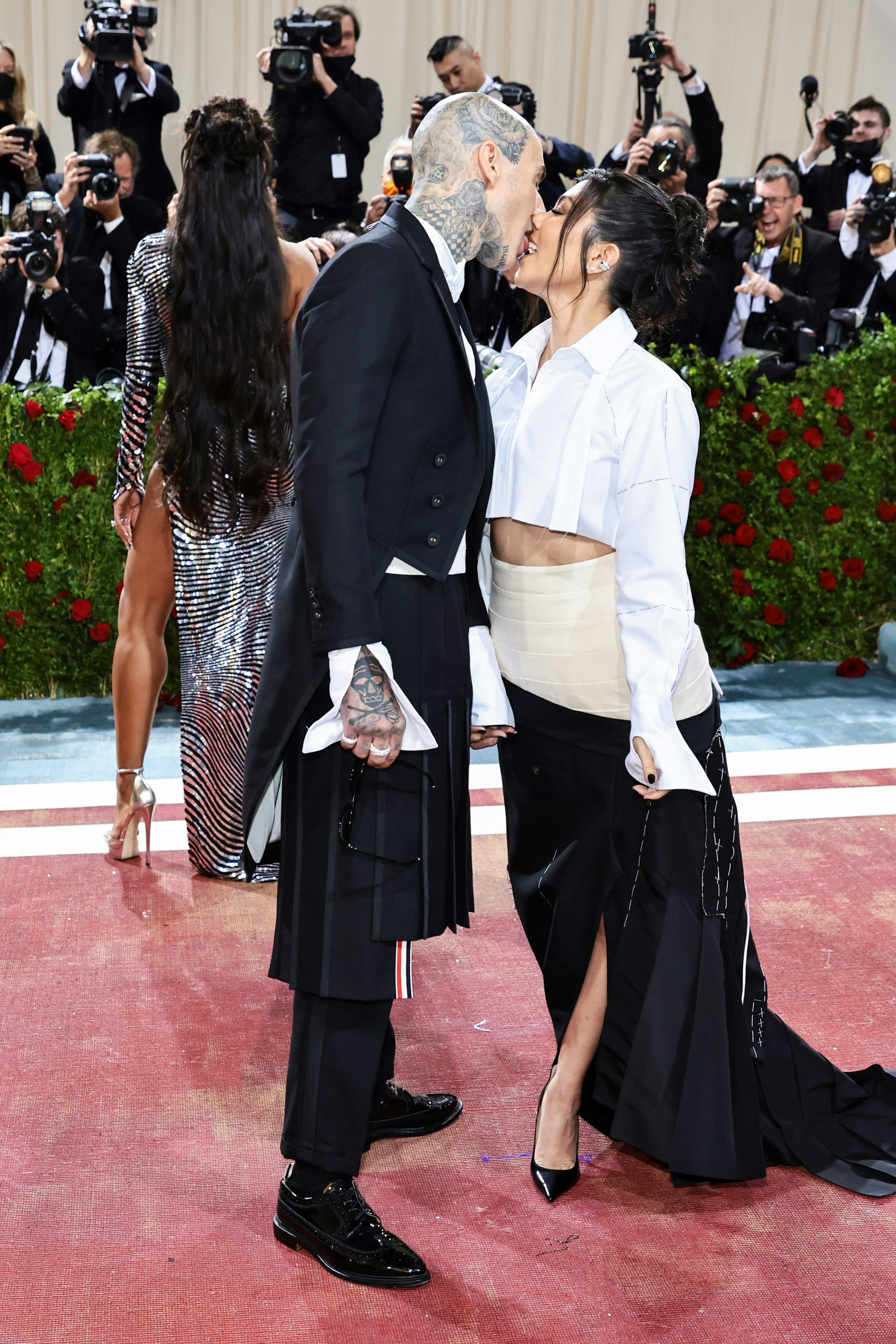 Travis Barker and Kourtney Kardashian attended the 2022 Met Gala.