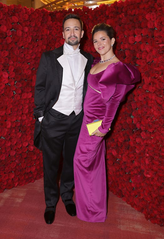 Lin-Manuel Miranda and Vanessa Nadal at the 2022 Met Gala.