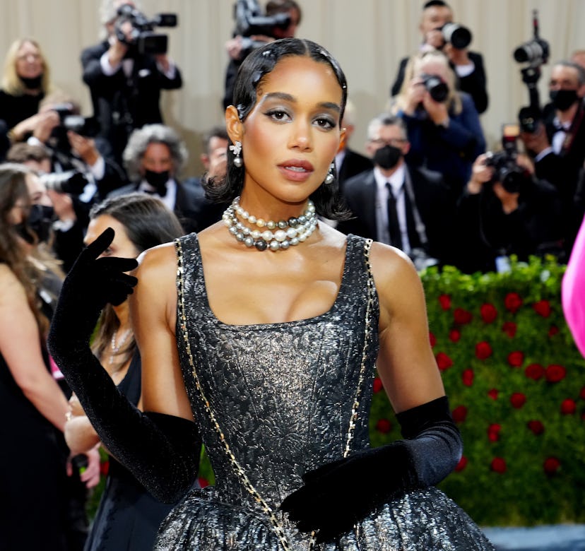 Laura Harrier attends The 2022 Met Gala