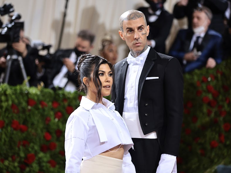 Kourtney Kardashian and Travis Barker attended the 2022 Met Gala.