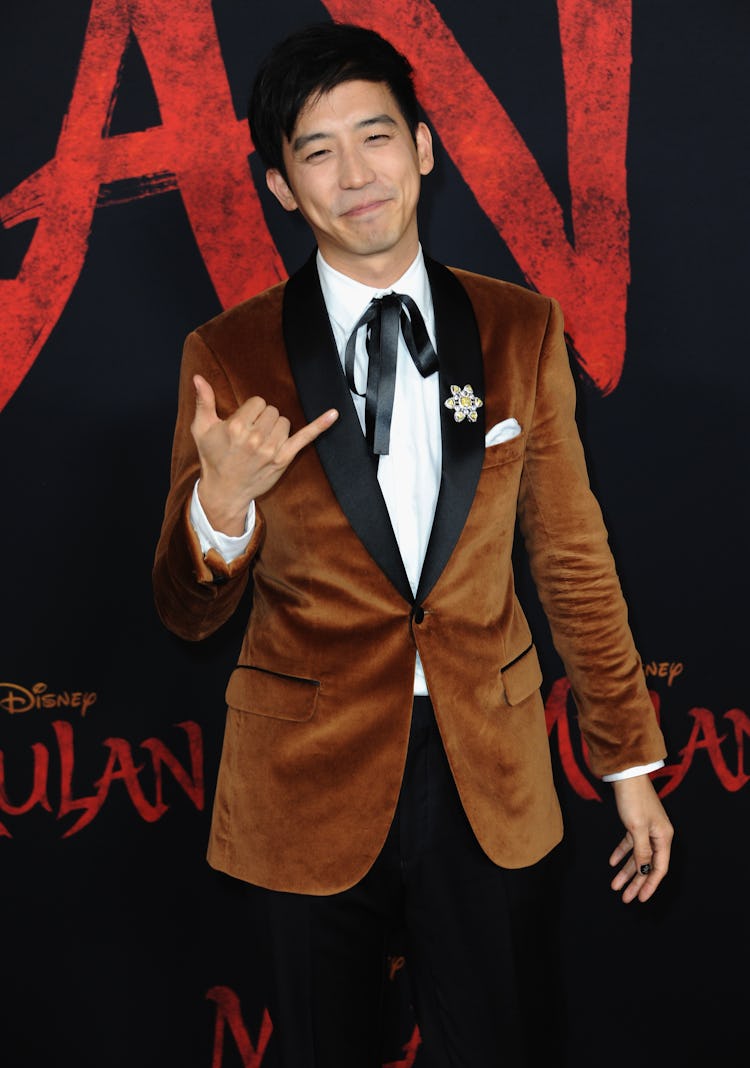 HOLLYWOOD, CA - MARCH 09:  Jimmy Wong arrives for the Premiere Of Disney's "Mulan"  held at Dolby Th...