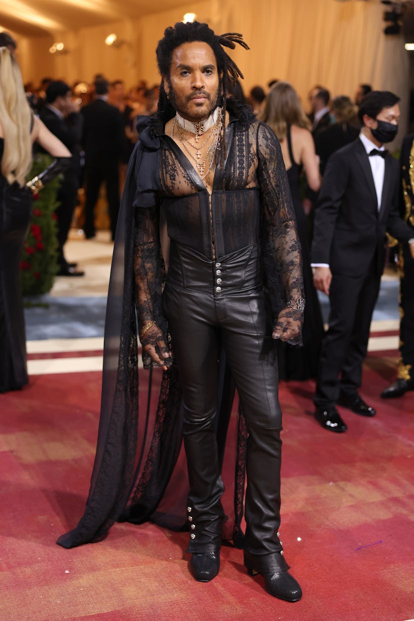 NEW YORK, NEW YORK - MAY 02: Lenny Kravitz attends The 2022 Met Gala Celebrating "In America: An Ant...