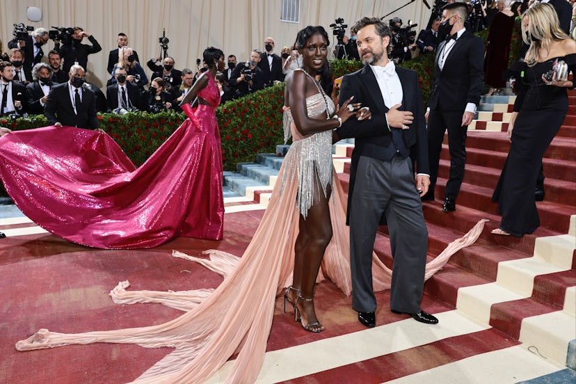 Jodie Turner-Smith and Joshua Jackson attend The 2022 Met Gala