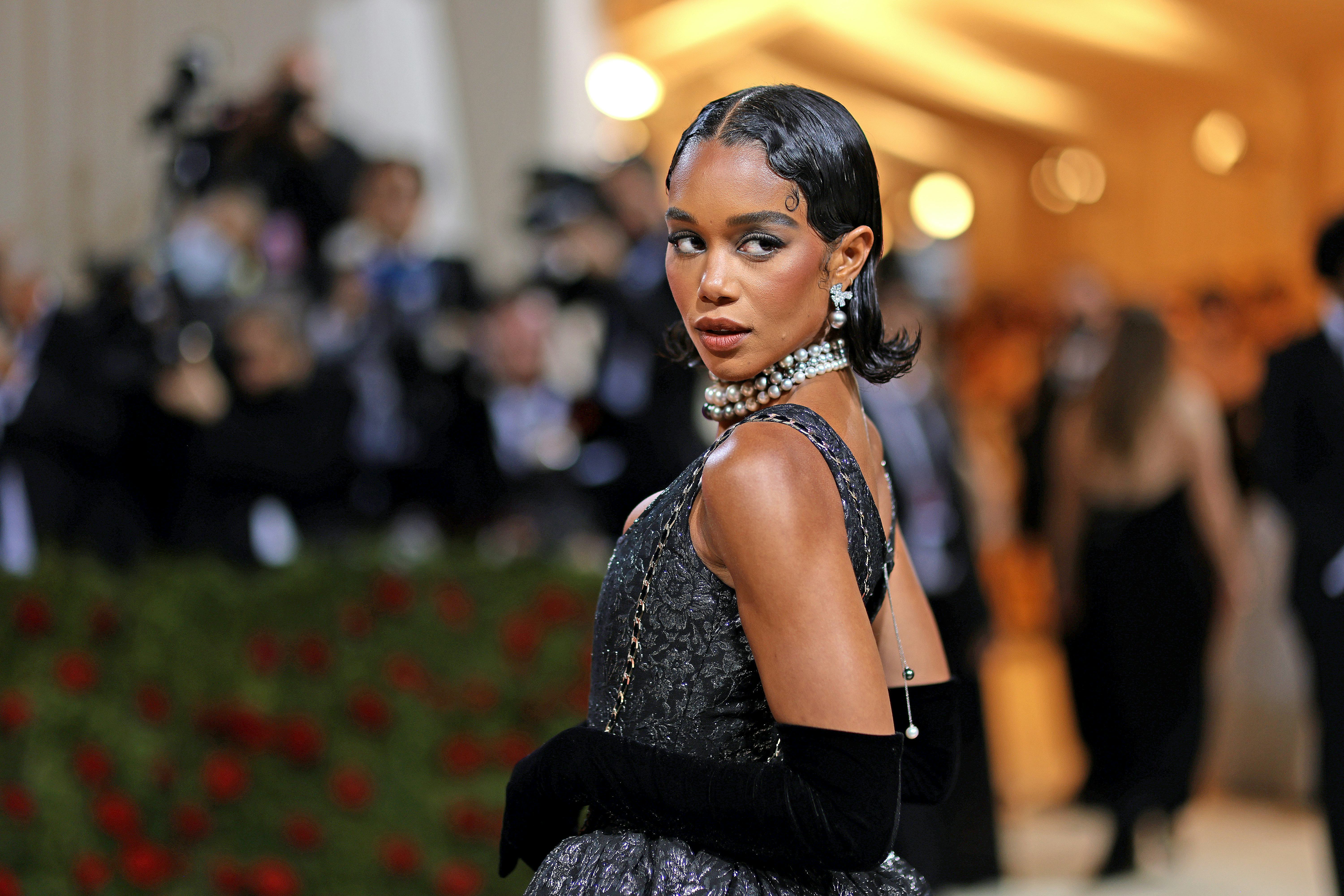 NEW YORK, NEW YORK - MAY 02: Laura Harrier attends The 2022 Met Gala Celebrating "In America: An Ant...