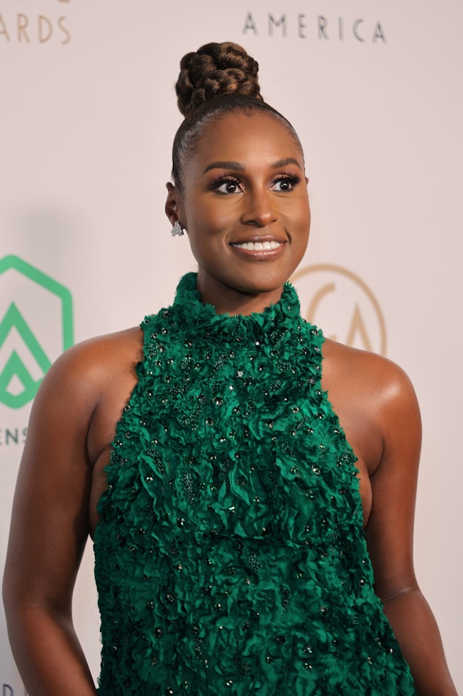 LOS ANGELES, CALIFORNIA - MARCH 19: Issa Rae attends the 33rd Annual Producers Guild Awards at Fairm...