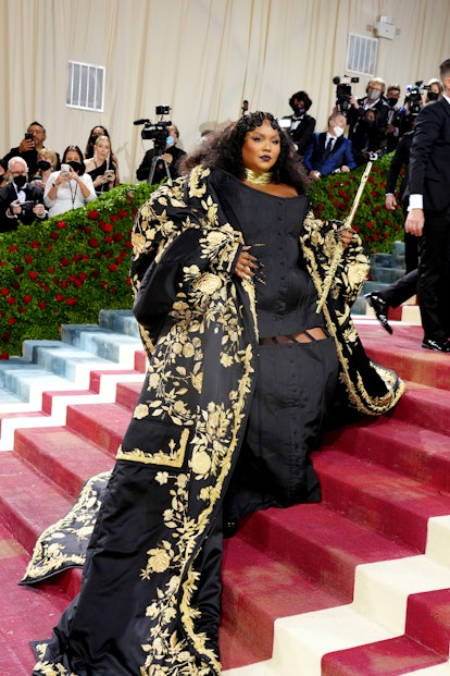 Lizzo attends The 2022 Met Gala Celebrating "In America: An Anthology of Fashion" at The Metropolita...