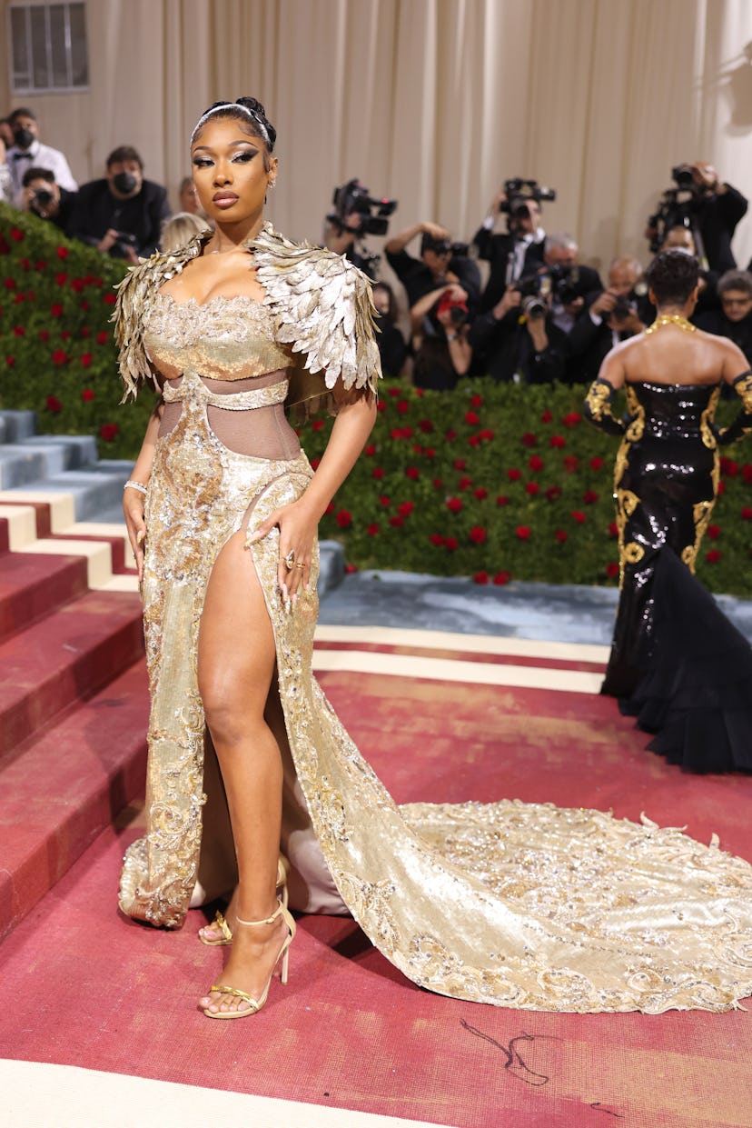 NEW YORK, NEW YORK - MAY 02: Megan Thee Stallion attends The 2022 Met Gala Celebrating "In America: ...