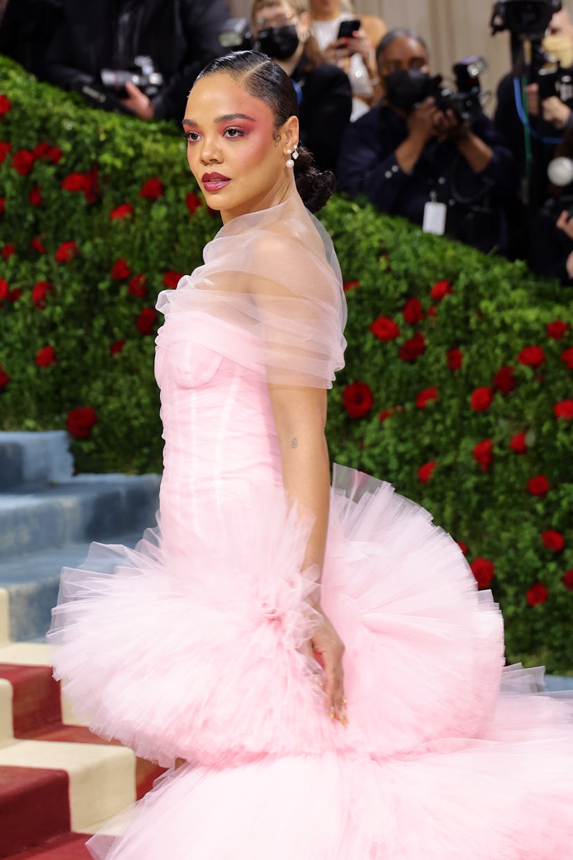 NEW YORK, NEW YORK - MAY 02: Tessa Thompson attends The 2022 Met Gala Celebrating "In America: An An...