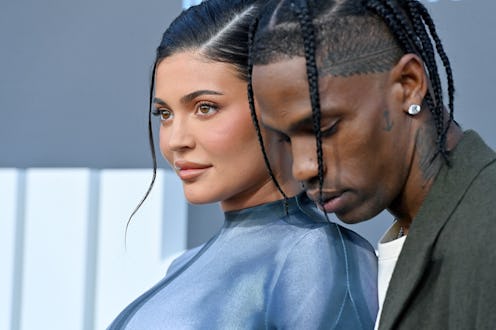LAS VEGAS, NEVADA - MAY 15: Kylie Jenner and Travis Scott attend the 2022 Billboard Music Awards at...
