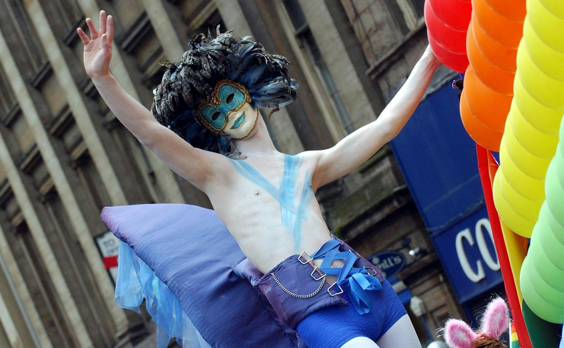 David Vowels takes part in the Pride Scotia Glasgow march in support of gay rights from Blythswood S&hellip;