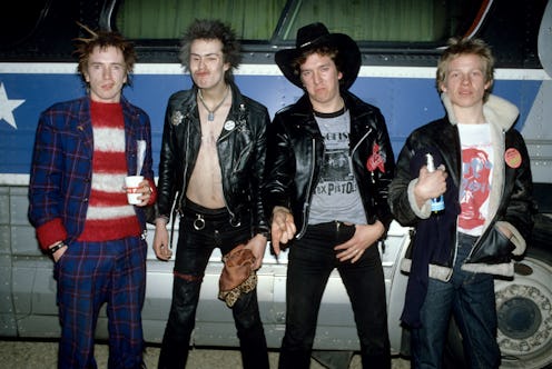 UNITED STATES - JANUARY 10: Photo of SEX PISTOLS and Johnny ROTTEN and Sid VICIOUS and Steve JONES ...