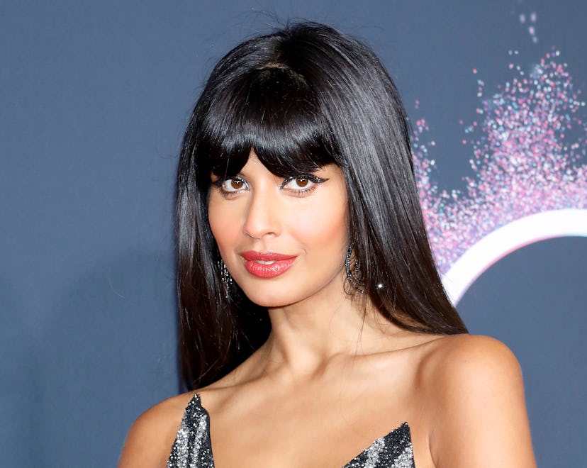Jameela Jamil at the 2019 American Music Awards. Jamil has partnered with Always to promote menstrua...