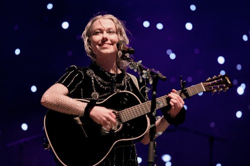 INDIO, CALIFORNIA - APRIL 22: Phoebe Bridgers performs on the Outdoor Theatre stage during the 2022 ...