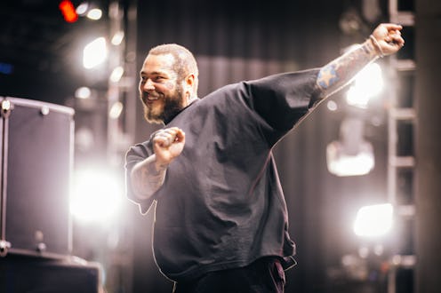 INDIO, CALIFORNIA - APRIL 16: Post Malone performs at the Sahara Tent at 2022 Coachella Valley Music...