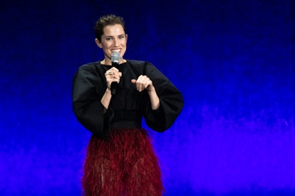 Allison Williams recently attended CinemaCon 2022 to talk about her upcoming movie "Megan."