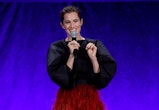 LAS VEGAS, NEVADA - APRIL 27: Allison Williams speaks onstage during CinemaCon 2022 - Universal Pict...