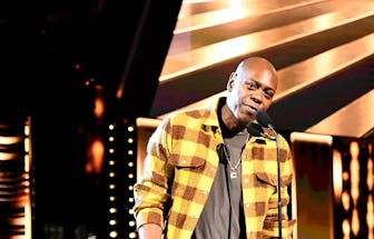 CLEVELAND, OHIO - OCTOBER 30: Dave Chappelle speaks onstage during the 36th Annual Rock & Roll Hall ...