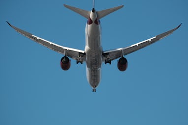 NEW YORK CITY - NOVEMBER 08: A Virgin Atlantic airliner, one of the first international flights to a...