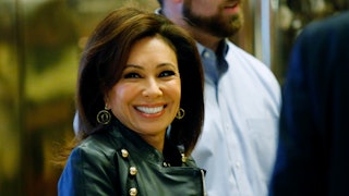 Jeanine Pirro, arrives at the Trump Tower for meetings with US President-elect Donald Trump, in New ...