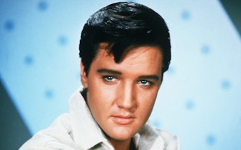 Elvis Presley (1935-1977), American rock 'n' roll legend.