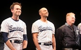 NEW YORK, NEW YORK - APRIL 04: Patrick J. Adams, Jesse Williams and Jesse Tyler Ferguson during the ...