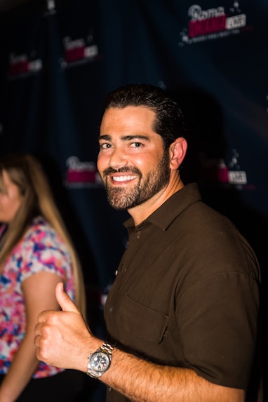 FRANKLIN, TENNESSEE - JULY 30: Jesse Metcalfe poses during RomaDrama Live! 2021 at The Factory at Fr...