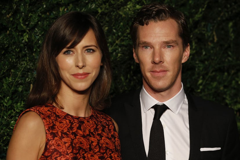 Benedict Cumberbatch and Sophie Hunter  in 2014.