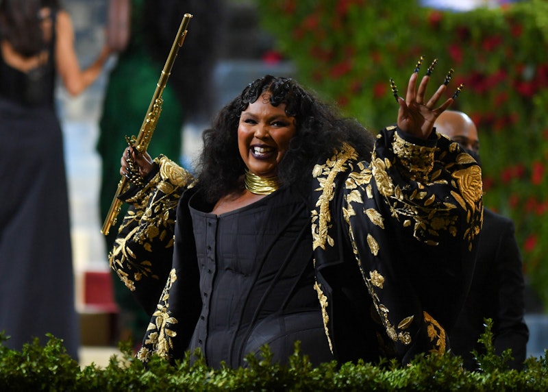 NEW YORK, NY - MAY 02:  Lizzo is seen at The 2022 Met Gala Celebrating "In America: An Anthology of ...