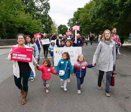WASHINGTON, DC - MAY 08: Brooke Lierman of the Maryland House of Delegates (R) and her children joi...