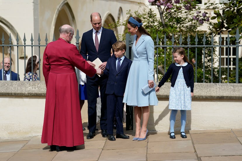 Princess Charlotte with her family on Easter 2022.